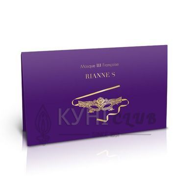 Ажурна маска на обличчя RIANNE S - Masque III зі стрічками-зав'язками 108618 фото