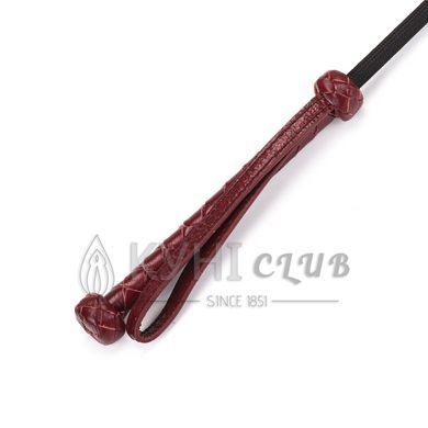 Шльопалка-сердечко Liebe Seele Wine Red Riding Crop with Heart-Shape Tip, натуральна шкіра 107460 фото