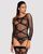 Бодистокинг Obsessive Bodystocking G320 S/M/L, чулки, боди, декор в виде линий 105225 фото