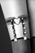 Гартер на ногу Bijoux Pour Toi - WITH HEART AND SPIKES Black, сексуальна підв'язка з сердечком 100921 фото 2