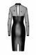 Платье Noir Handmade F310 Sublime, L, black, миди, мокрый эффект, верх &mdash; сетка, длинный рукав 108297 фото 5