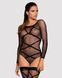 Бодистокинг Obsessive Bodystocking G320 S/M/L, чулки, боди, декор в виде линий 105225 фото 1