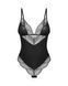 Тедди Obsessive Lobellis teddy, XL/2XL, черное, лиф с мягкой чашкой, открытая спина, низ-стринги 109971 фото 3