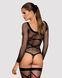 Бодистокинг Obsessive Bodystocking G320 S/M/L, чулки, боди, декор в виде линий 105225 фото 2