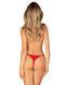 Трусики з доступом Obsessive Ingridia crotchless thong XS/S, червоні 107064 фото 7