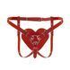Трусики Серце для страпону Feral Feelings - Hearts Strap-on Belt Red 107336 фото 1