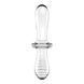 Двосторонній скляний дилдо Satisfyer Double Crystal Transparent, боросилікатне скло, унісекс 106620 фото 2