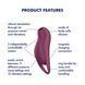 Вакуумный клиторальный стимулятор с вибрацией Satisfyer Pocket Pro 1 Purple 109761 фото 3
