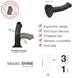 Насадка для страпону Strap-On-Me Mono Density Dildo Violet M, діам. 3,3 см, одношаровий силікон, гну 100120 фото 5