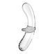 Двосторонній скляний дилдо Satisfyer Double Crystal Transparent, боросилікатне скло, унісекс 106620 фото 3