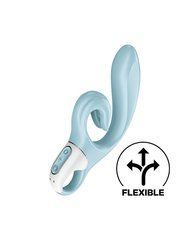 Вібратор-кролик Satisfyer Love Me Blue, гнучкий, відросток з потрійним кінчиком 105755 фото