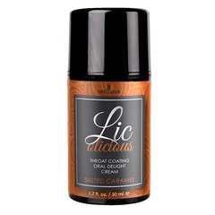 Гель для мінету Sensuva Lic-o-licious Salted Caramel (50 мл), оліїстий, без цукру 108575 фото