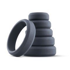 Набір ерекційних кілець Boners 6-Piece Cock Ring Set, діаметр від 2,6 до 5,7 см, силікон 106861 фото