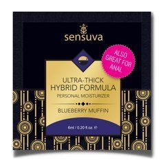 Пробник густої змазки Sensuva - Ultra-Thick Hybrid Formula Blueberry Muffin (6 мл) 100628 фото