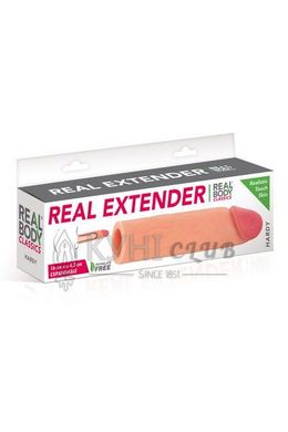 Насадка на член Real Body - Real Extender HARDY з відкритою головкою 103790 фото