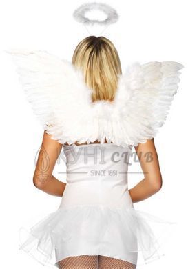 Набір аксесуарів &laquo;Ангел&raquo; Leg Avenue Angel Accessory Kit, крильця з пір&rsquo;я, німб 105919 фото