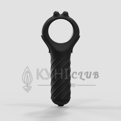 Ерекційне кільце з віброкулею Bathmate Vibe Edge, Чорне 105488 фото
