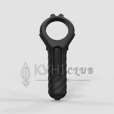 Ерекційне кільце з віброкулею Bathmate Vibe Edge, Чорне 105488 фото