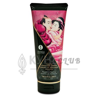 Съедобный массажный крем Shunga Kissable Massage Cream – Raspberry Feeling (200 мл) 109312 фото