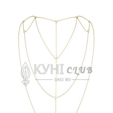 Ланцюжок для спини Bijoux Indiscrets Magnifique Back and Cleavage Chain - Gold, прикраса для тіла 100383 фото