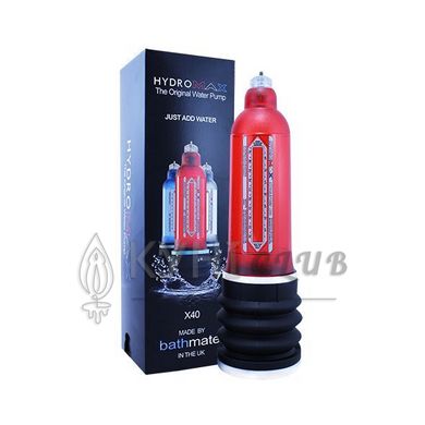 Гідро Bathmate Hydromax 9 Red (X40), для члена довжиною від 18 до 23см, діаметр до 5,5 см 100497 фото