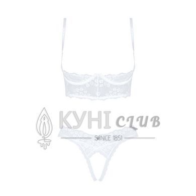 Еротичний комплект Obsessive Heavenlly 2-pcs cupless set XL/2XL, відкриті груди, з доступом 106140 фото
