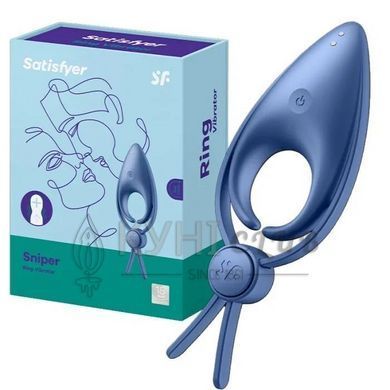 Ерекційне кільце Satisfyer Sniper Blue 104043 фото