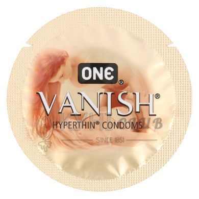 Набор презервативов ONE Vanish Hyperthin, 100 шт, ультратонкие, со смазкой, упаковка-тубус 109803 фото