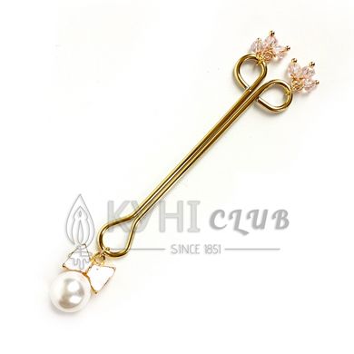 Затискач для клітора Art of Sex - Clit Clamp Bow Pearl 103781 фото