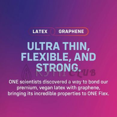Презервативы ONE Flex Graphene, 3 шт, супертонкие, очень прочные, картонная упаковка 109835 фото