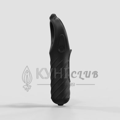 Ерекційне кільце з віброкулею Bathmate Vibe Edge, Чорне 105488 фото