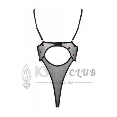 Еротичний боді з малюнком Passion LOVELIA BODY L/XL, black 102613 фото