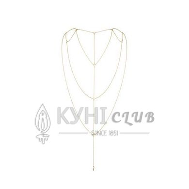 Ланцюжок для спини Bijoux Indiscrets Magnifique Back and Cleavage Chain - Gold, прикраса для тіла 100383 фото