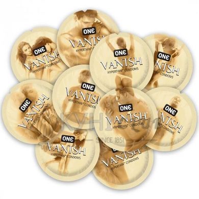 Набор презервативов ONE Vanish Hyperthin, 100 шт, ультратонкие, со смазкой, упаковка-тубус 109803 фото