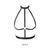 Портупея Bijoux Indiscrets MAZE &mdash; H Harness Black 108836 фото