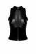 Топ Noir Handmade F324 Glam, M, black, халтер, на блискавці, вінілові вставки, комір-стійка 108374 фото 6