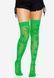 Панчохи з малюнком Leg Avenue 420 Net thigh highs Green 107179 фото 4