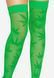 Панчохи з малюнком Leg Avenue 420 Net thigh highs Green 107179 фото 3