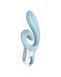 Вибратор-кролик Satisfyer Love Me Blue, гибкий, отросток с тройным кончиком 105755 фото 2