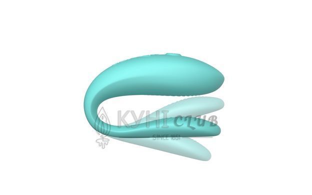 Смарт-вибратор для пар We-Vibe Sync Lite Aqua, 10 виброрежимов, можно совмещать с проникающим сексом 106794 фото