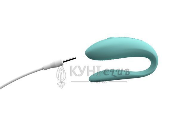 Смарт-вибратор для пар We-Vibe Sync Lite Aqua, 10 виброрежимов, можно совмещать с проникающим сексом 106794 фото