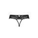 Кружевные стринги с доступом Senia Thong black L/XL - Passion 102965 фото 6