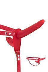 Подвійний страпон Fetish Tentation Strap-On with Double Dildo Red (м'ята упаковка!!!) SO3750-R фото