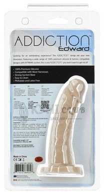 Изогнутый фаллоимитатор на присоске ADDICTION &mdash; Edward 6&Prime; Curved Dong, вибропуля в подарок 103475 фото