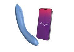 Смарт-вібратор We-Vibe Rave 2 Twisted Pleasure Blue, для точки G та входу в піхву, 2 мотори 106795 фото