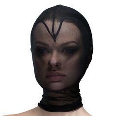 Маска серце сітка із повністю закритим обличчям Feral Feelings - Hearts Mask Black/Black 107314 фото