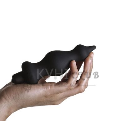 Анальна пробка з вібрацією Adrien Lastic Bullet Amuse Black, макс. діаметр 3,9 см 101370 фото