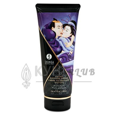 Їстівний масажний крем Shunga Kissable Massage Cream – Exotic Fruits (200 мл) 109313 фото