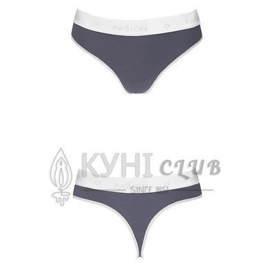 Спортивные трусики-стринги Passion PS007 PANTIES dark grey, size L 102242 фото