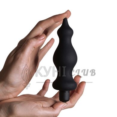 Анальна пробка з вібрацією Adrien Lastic Bullet Amuse Black, макс. діаметр 3,9 см 101370 фото